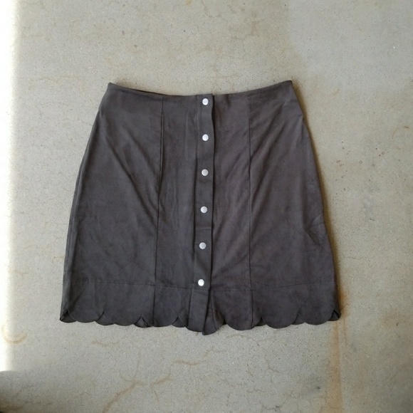 Altar'd state button up scallop skirt - Picture 1 of 4